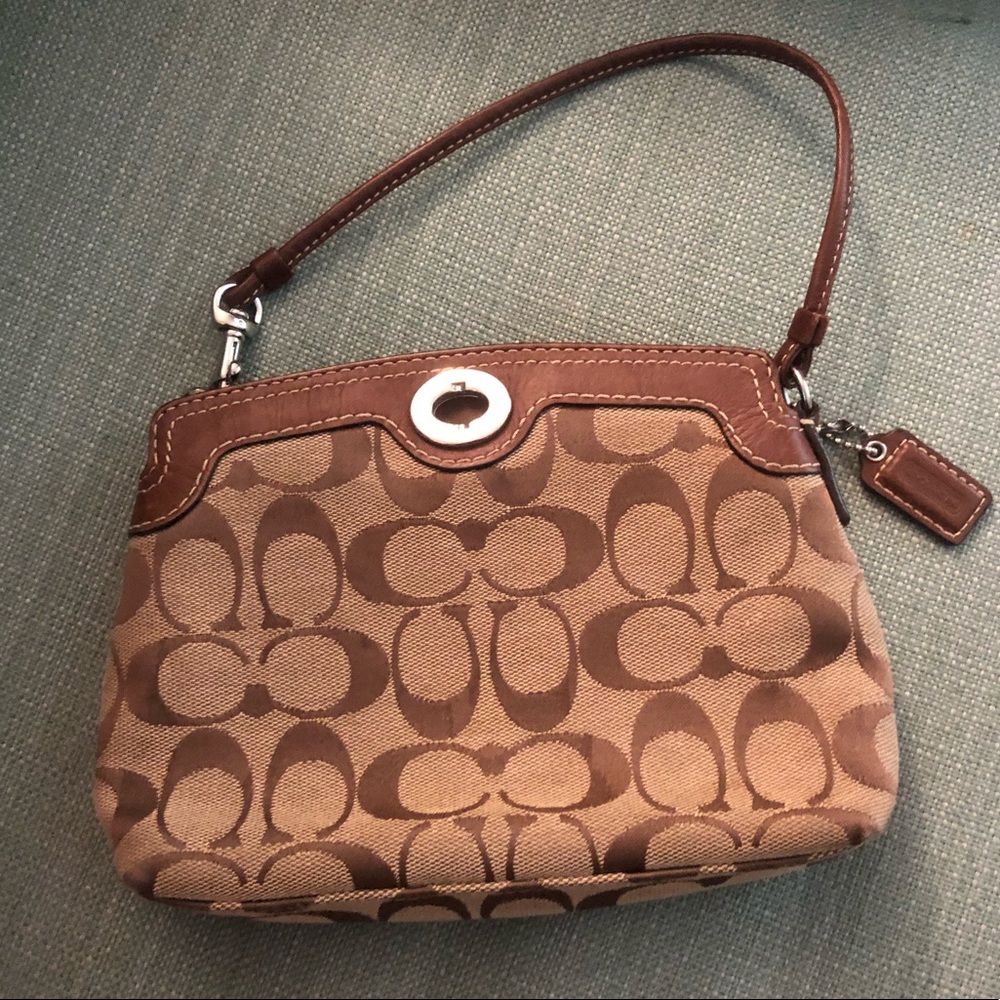 Coach brand clutch size small bag
